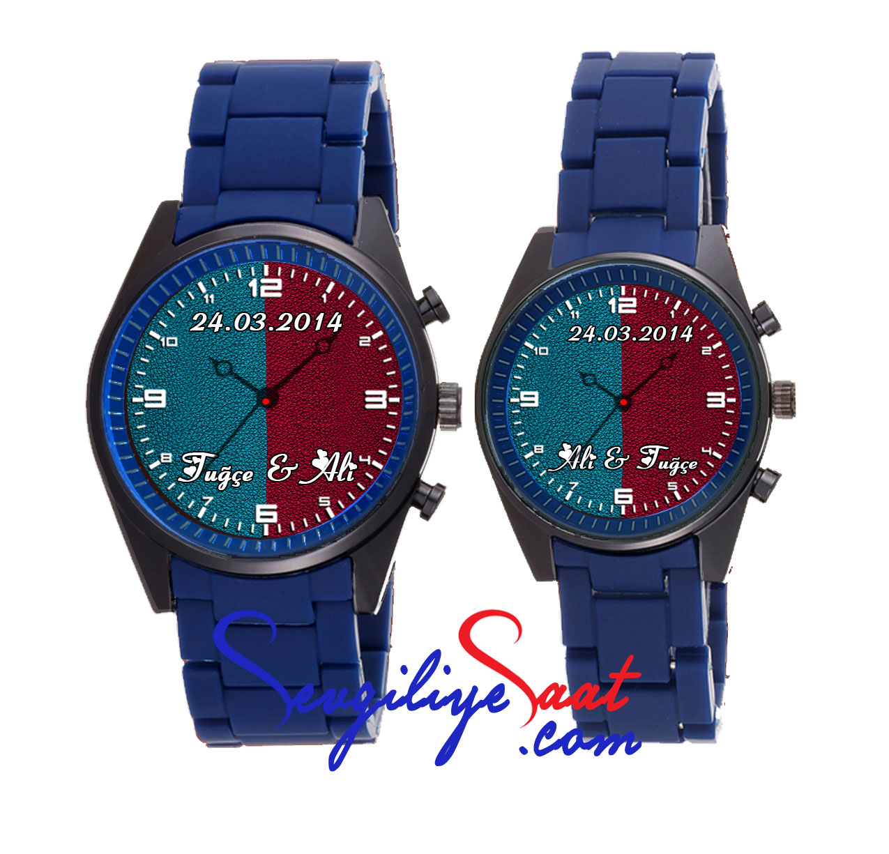 Bordo Mavi Taraftar Saati