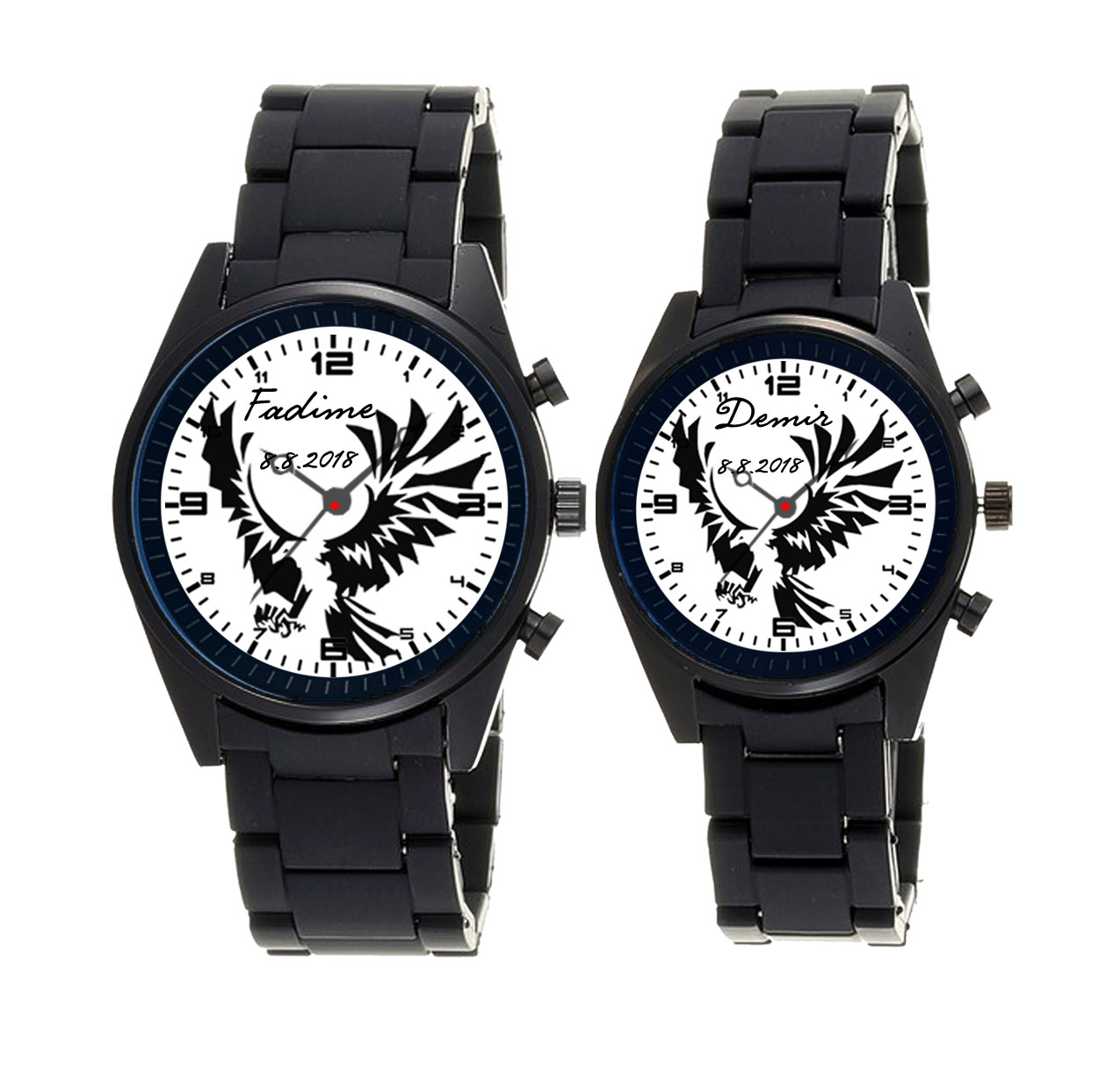 TARAFTAR SAATİ SİYAH KORDON - SEVGİLİ SAATLERİ