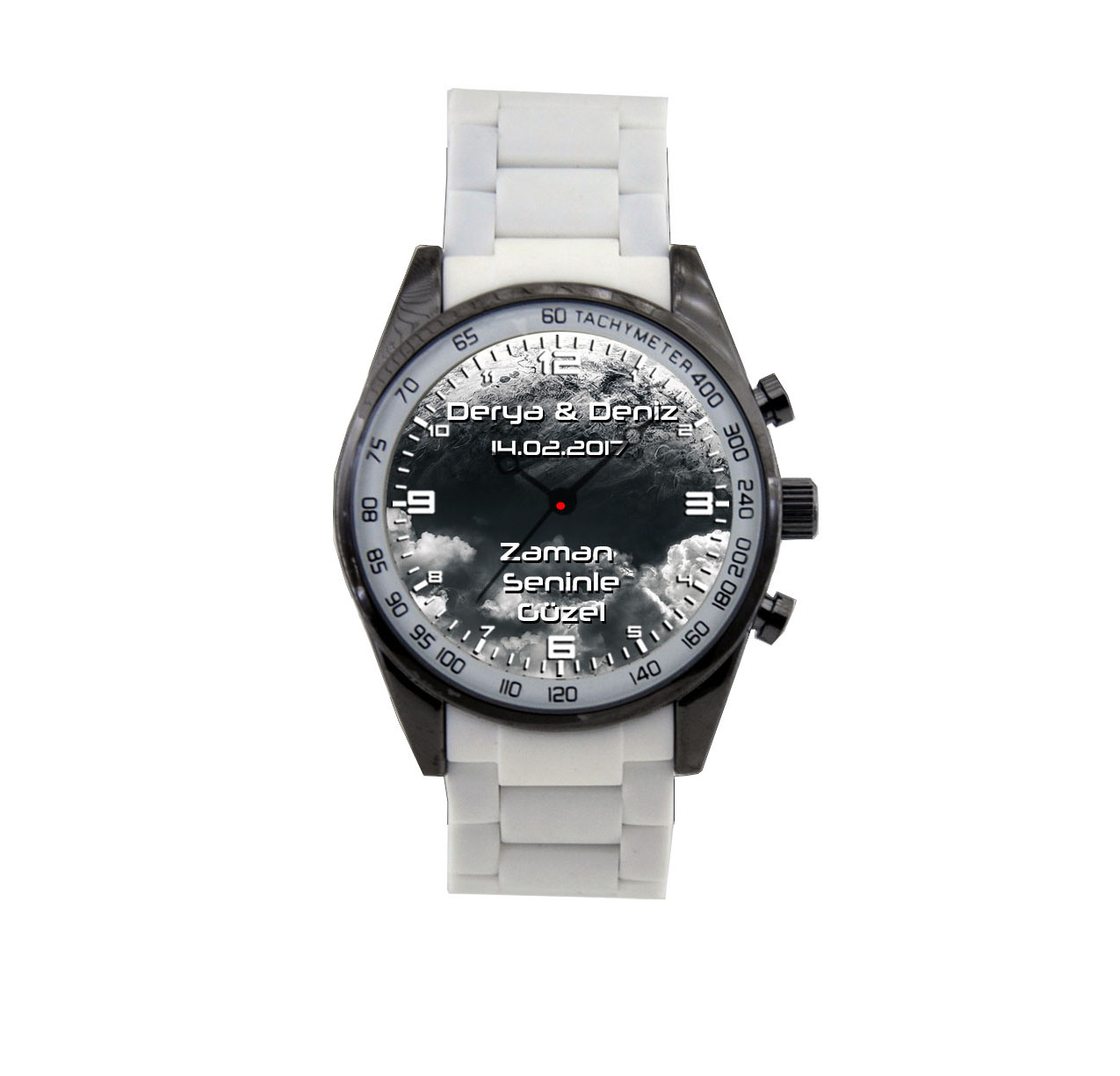 Beyaz Silikon Kordon ( Belonni ) Saat