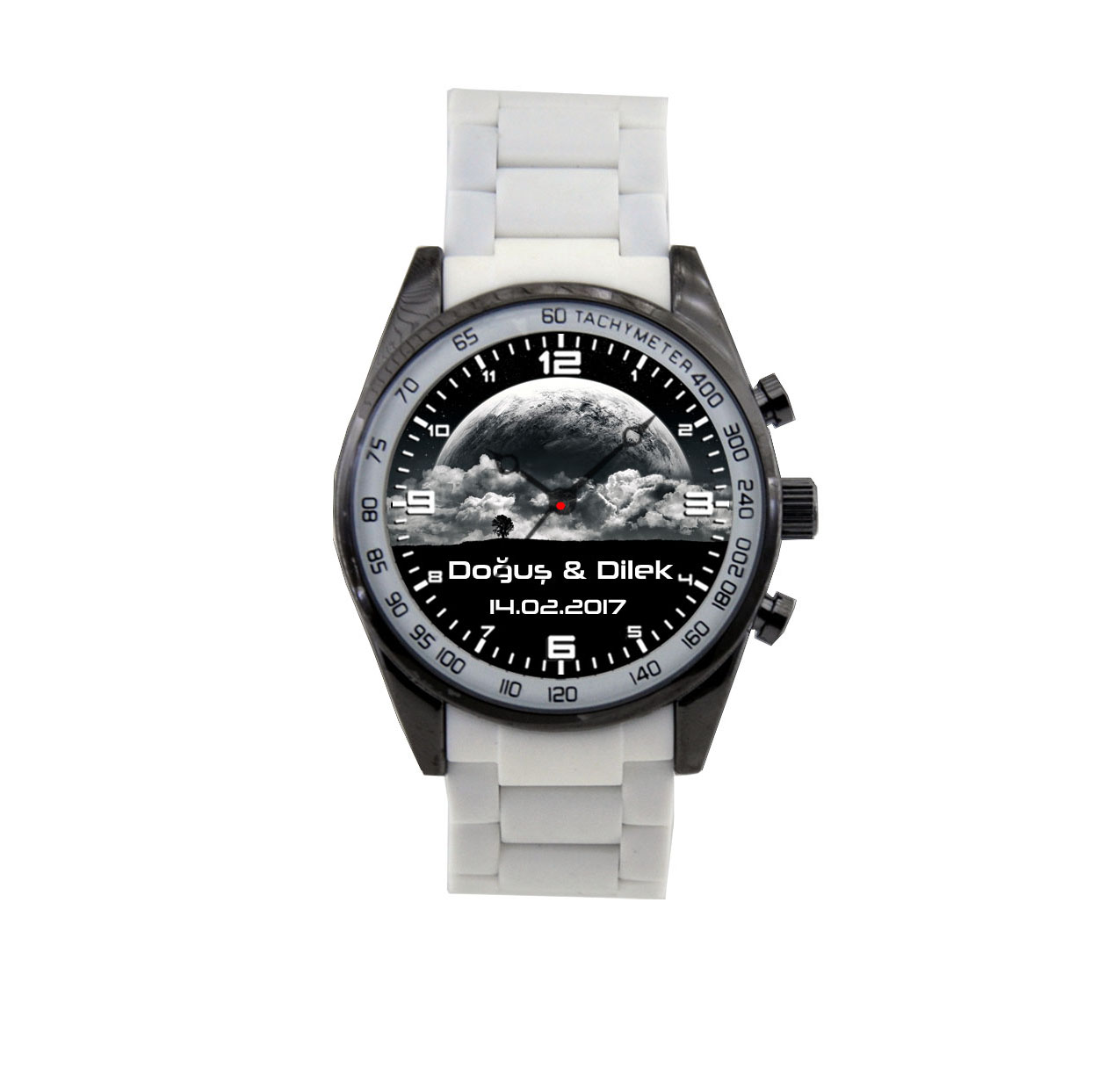 Beyaz Silikon Kordon ( Belonni ) Saat