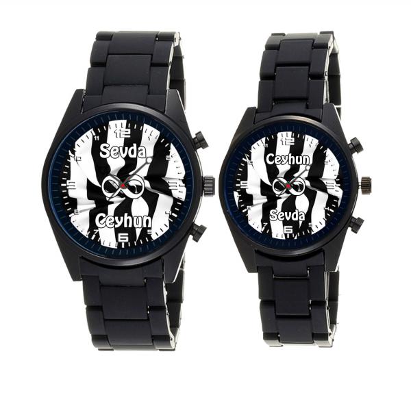 TARAFTAR SAATİ SİYAH SİLİKON KORDON