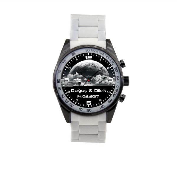 Beyaz Silikon Kordon ( Belonni ) Saat