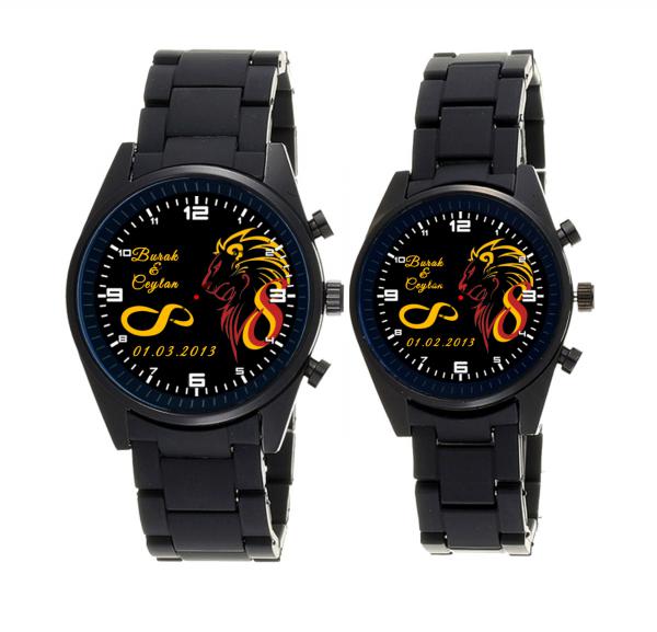 Kırmızı Sarı Taraftar Çift Saati